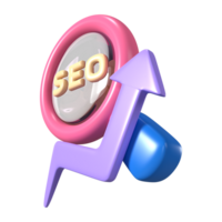 ícone de ilustração 3d seo png