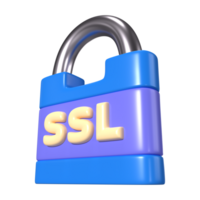 ssl 3d ilustración icono png