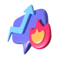 Trends 3D Illustration Icon png