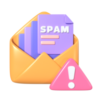 Spam 3d Illustration Symbol png