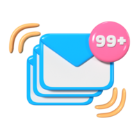 Spam 3D Illustration Icon png