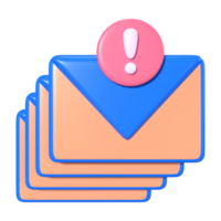 Spam 3D Illustration Icon png