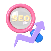 SEO 3D Illustration Icon png