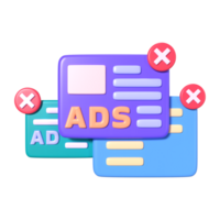 Adware 3D Illustration Icon png