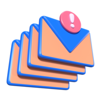 Spam 3D Illustration Icon png