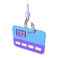 phishing 3d ilustração ícone png