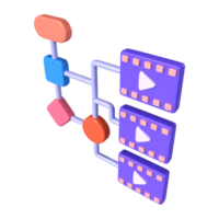 algorithme icône 3d illustration icône png