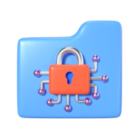 Encryption 3D Illustration Icon png