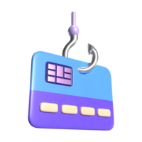 phishing 3d ilustração ícone png