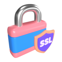 SSL 3D Illustration Icon png
