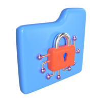 encryptie 3d illustratie icoon png