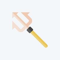 Icon Trident. related to Diving symbol. flat style. simple design illustration vector