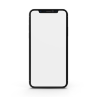 Realistic 3D PNG smartphone mockup AD. Cellphone frame with blank display,  Modern smartphone, Mobile phone frame less blank screen, Template for infographics or presentation UI design interface