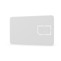 modelo para móvil comunicación empresa identidad con mini, micro, y nano teléfono sim tarjeta y pastilla poseedor, realista 3d ilustración aislado en antecedentes. comunicación tecnología png