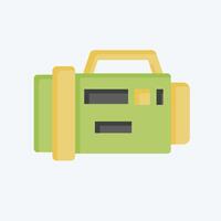 Icon Diving Flash Light. related to Diving symbol. flat style. simple design illustration vector