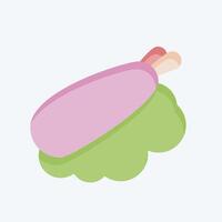 Icon Nigiri. related to Japan symbol. flat style. simple design illustration. vector