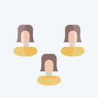 Icon Poll. related to Social Network symbol. flat style. simple design illustration vector