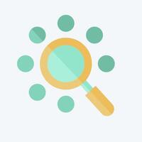 Icon Search. related to Social Network symbol. flat style. simple design illustration vector