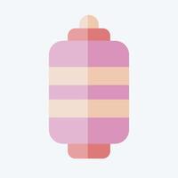 Icon Paper Lantern. related to Japan symbol. flat style. simple design illustration. vector