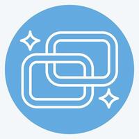 Icon Link. related to Social Network symbol. blue eyes style. simple design illustration vector