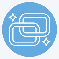 Icon Link. related to Social Network symbol. blue eyes style. simple design illustration vector