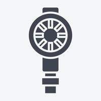 Icon Sherwood Gauge. related to Diving symbol. glyph style. simple design illustration vector