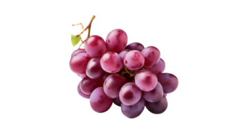 AI generated Isolated grape fruit cut out. Purple grape fruit on transparent background png