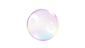 AI generated Isolated soap bubble cut out. Soap bubble on transparent background png