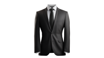 AI generated Business suit in front view cut out. Isolated business suit on transparent background png