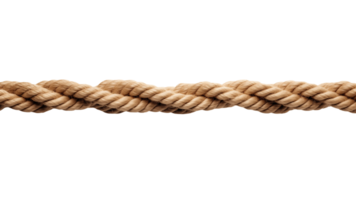 AI generated Isolated manila rope cut out. Isolated rope on transparent background png