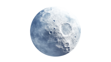 ai généré isolé lune Couper dehors. lune sur transparent Contexte png