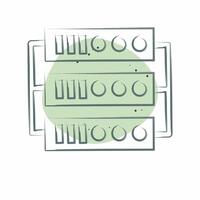 Icon Server. related to Social Network symbol. Color Spot Style. simple design illustration vector