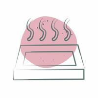 Icon Onsen. related to Japan symbol. Color Spot Style. simple design illustration. vector