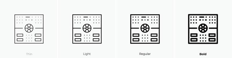 nuclear icon. Thin, Light, Regular And Bold style design isolated on white background vector