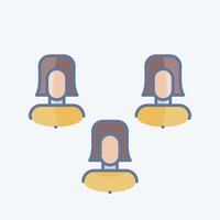 Icon Poll. related to Social Network symbol. doodle style. simple design illustration vector