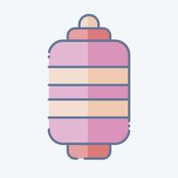 Icon Paper Lantern. related to Japan symbol. doodle style. simple design illustration. vector