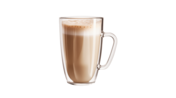 AI generated Mug of latte cut out. Transparent cup of coffee on transparent background png