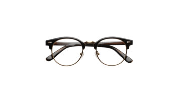 AI generated Isolated eyeglasses cut out. Eyeglasses on transparent background png