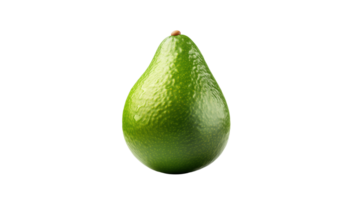 ai generado aguacate Fruta cortar afuera. aislado aguacate en transparente antecedentes png