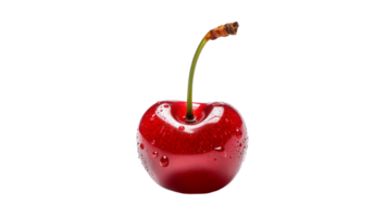 AI generated Cherry fruit cut out. Isolated cherry on transparent background png