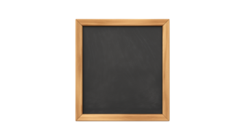 AI generated Isolated blank board for chalk. School board cut out png