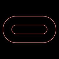 Neon towel stack of folded bath napkin red color vector illustration image flat style