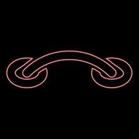 Neon cross stitching sew darning-stitch stalks of the thread insertion sewing connect fabric Surgical seam Rough seam patch suture red color vector illustration image flat style