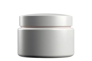 AI generated Cosmetic jar container PNG image with transparent background