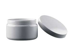 AI generated Cosmetic jar container PNG image with transparent background