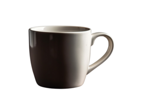 ai generado blanco taza en transparente antecedentes png imagen