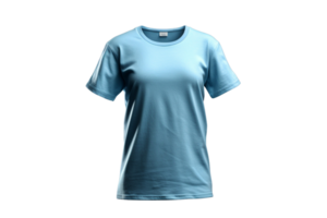 AI generated Blue t shirt on transparent background png image