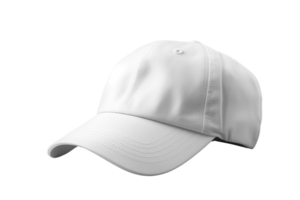 ai generado blanco gorra Bosquejo en transparente antecedentes png imagen