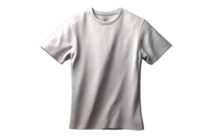 AI generated White t shirt mockup on transparent background PNG image