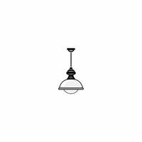 AI generated Pendant hanging lamp vector logo design